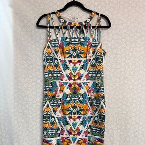 Adrianna Papell Modern Art Dress Size 8